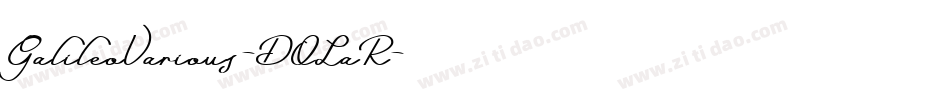 GalileoVarious-DOLaR字体转换