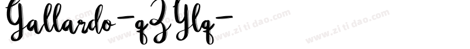 Gallardo-qZYlq字体转换