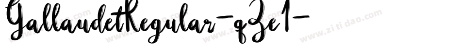 GallaudetRegular-qZe1字体转换