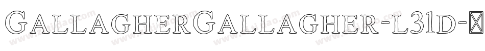 GallagherGallagher-l31d字体转换
