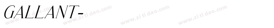 GALLANT字体转换