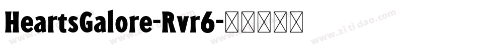HeartsGalore-Rvr6字体转换