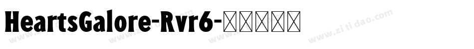 HeartsGalore-Rvr6字体转换