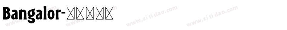 Bangalor字体转换