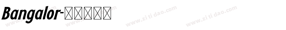 Bangalor字体转换