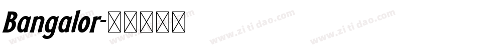 Bangalor字体转换