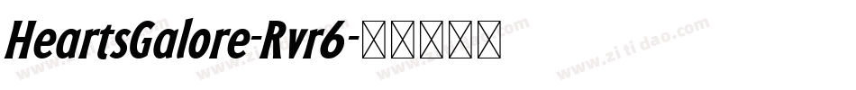 HeartsGalore-Rvr6字体转换