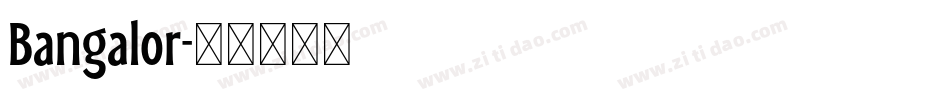 Bangalor字体转换