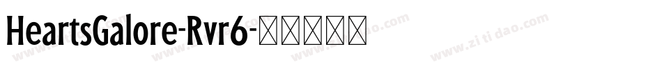 HeartsGalore-Rvr6字体转换