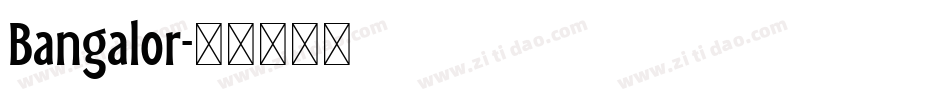 Bangalor字体转换