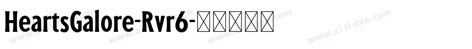 HeartsGalore-Rvr6字体转换