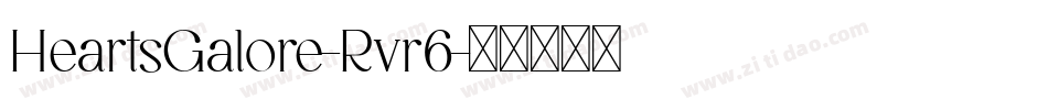 HeartsGalore-Rvr6字体转换
