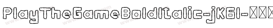 PlayTheGameBoldItalic-jK6l字体转换