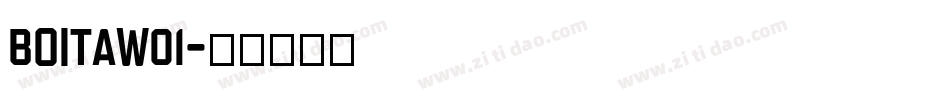 BoitaW01字体转换