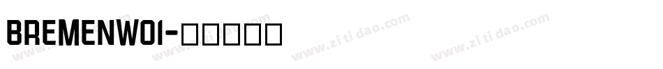 BremenW01字体转换