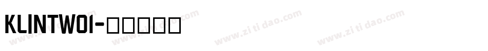 klintw01字体转换