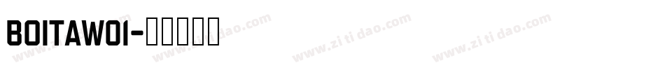 BoitaW01字体转换