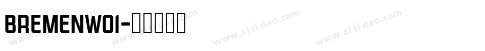 BremenW01字体转换