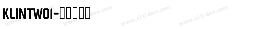 klintw01字体转换