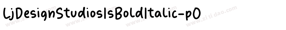 LjDesignStudiosIsBoldItalic-pOGK字体转换
