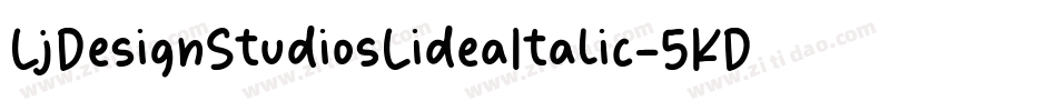 LjDesignStudiosLideaItalic-5KDv字体转换