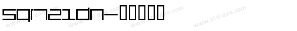 Sqr721dn字体转换