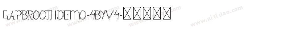 GapbroothDemo-4ByV4字体转换