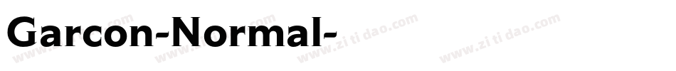 Garcon-Normal字体转换