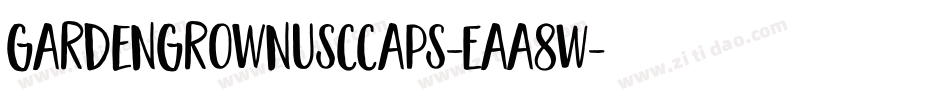 GardenGrownUsCCaps-Eaa8W字体转换