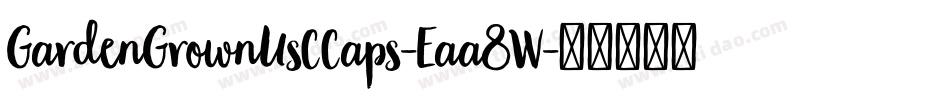 GardenGrownUsCCaps-Eaa8W字体转换