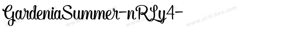 GardeniaSummer-nRLy4字体转换
