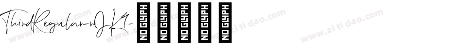 ThirdRegular-rJK9字体转换