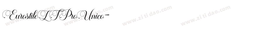 EurostileLTProUnico字体转换