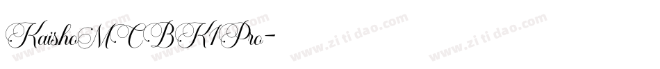 KaishoMCBK1Pro字体转换