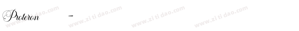 Proteron生成器字体转换