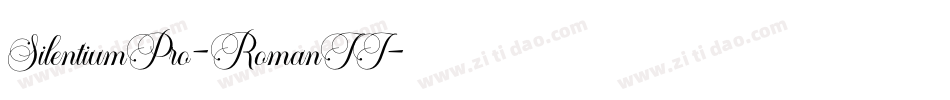SilentiumPro-RomanII字体转换
