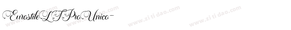 EurostileLTProUnico字体转换