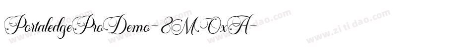 PortaledgeProDemo-8MOxA字体转换