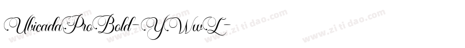 UbicadaProBold-YWwL字体转换