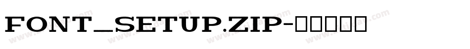 font_setup.zip字体转换