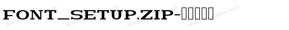 font_setup.zip字体转换