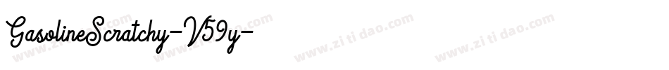 GasolineScratchy-V59y字体转换