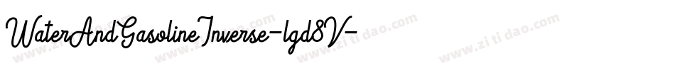 WaterAndGasolineInverse-lgd8V字体转换