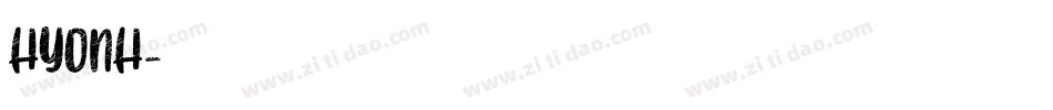 HYONH字体转换