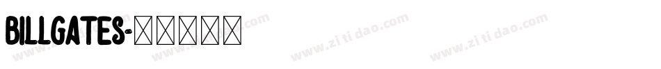 Billgates字体转换