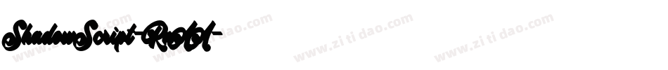 ShadowScript-RnAA字体转换