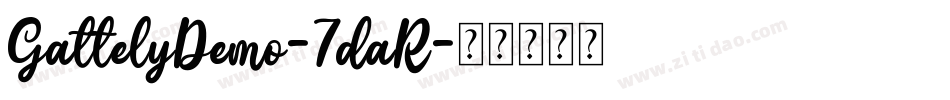GattelyDemo-7daR字体转换