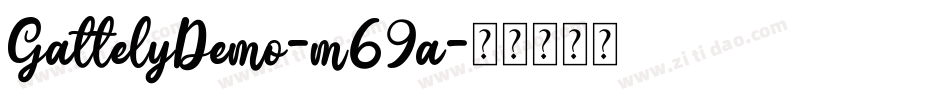 GattelyDemo-m69a字体转换