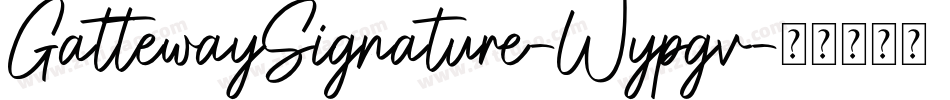 GattewaySignature-Wypgv字体转换
