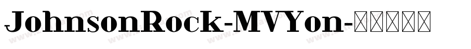 JohnsonRock-MVYon字体转换